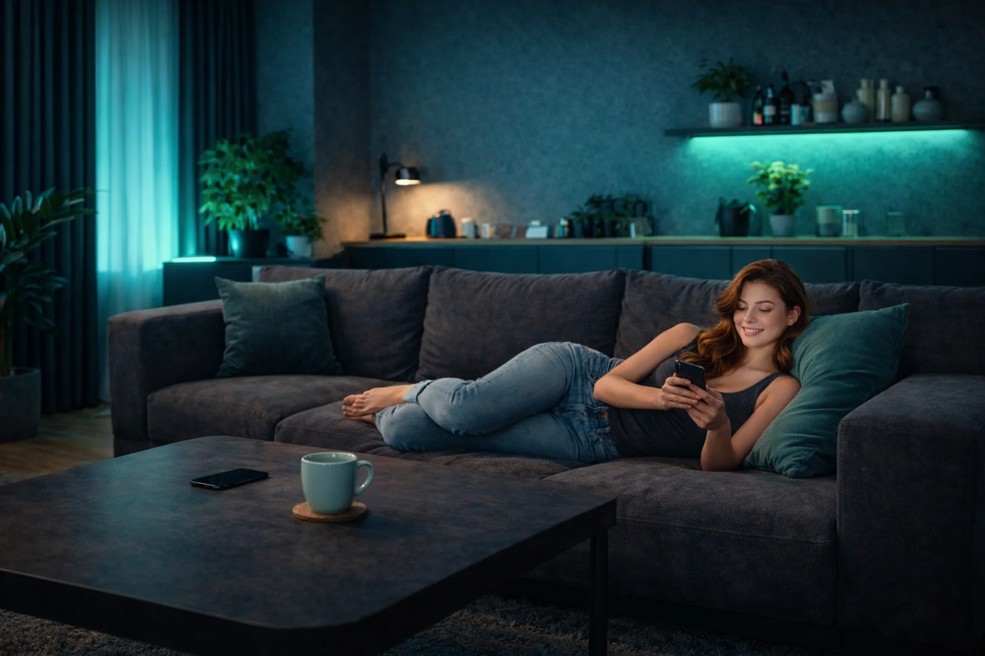 Девушка читает ответы на пополярные вопросы о вебкаме